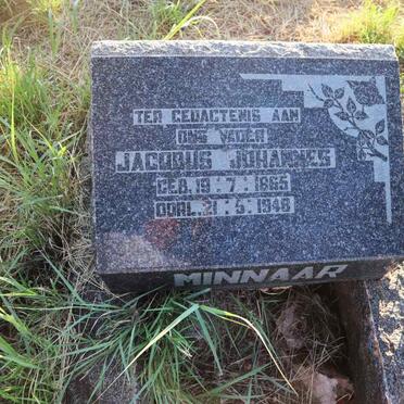 MINNAAR Jacobus Johannes 1865-1948