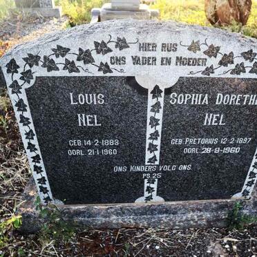 NEL Louis 1883-1960 & Sophia Dorethea PRETORIUS 1897-1960