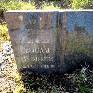NIEKERK Cecilia J., van 1912-1968