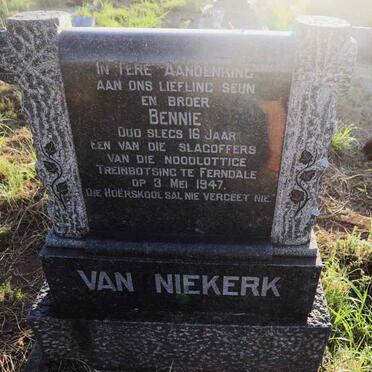 NIEKERK Bennie, van -1947