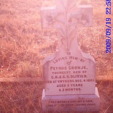OLIVIER Petrus Cronje  -1901