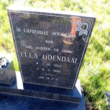 ODENDAAL Ella 1922-1990