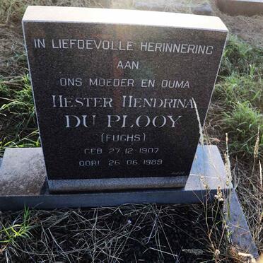 PLOOY Hester Hendrina, du nee FUCHS 1907-1989