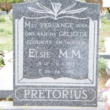 PRETORIUS Elsie M.M. 1953-1995