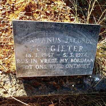 POTGIETER Hermanus Jacobus 1947-1974