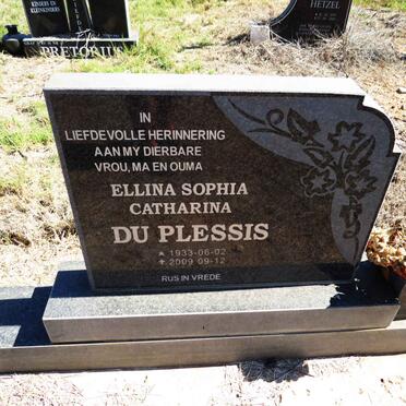PLESSIS Ellina Sophia Catharina, du 1933-2009