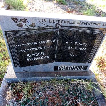 PRETORIUS Hendrik Stephanus 1903-1974