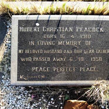 PEACOCK Hubert Christian 1910-1950