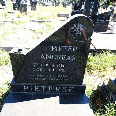 PIETERSE Pieter Andreas 1891-1981