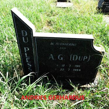 PLESSIS Andries Gerhardus, du 1911-1994