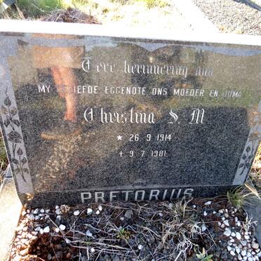 PRETORIUS Christina S.M. 1914-1981