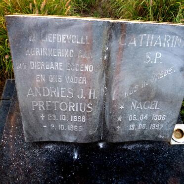 PRETORIUS Andries J.H. 1898-1965 & Catharina S.P. NAGEL 1906-1997