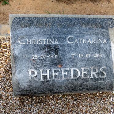 RHEEDERS Christina Catharina 1931-2013