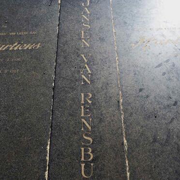 RENSBURG Martiens, Jansen van 1936-1987 & Marie 1942- _1