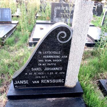 RENSBURG Sarel Johannes, Janse van 1931-1976