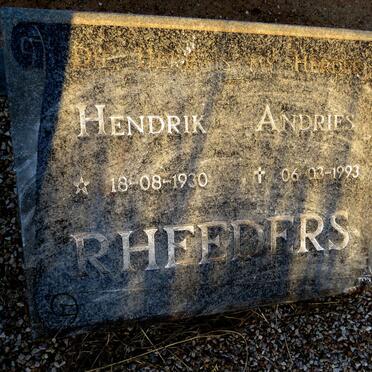 RHEEDERS Hendrik Andries 1930-1993