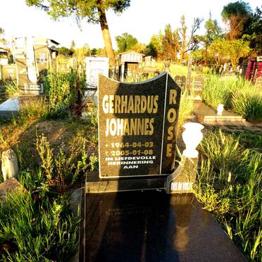 ROSE Gerhardus Johannes 1964-2005