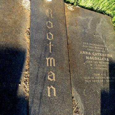 ROOTMAN Christiaan Machiel 1921-1976 & Anna Catharina Magdalena VAN NIEKERK 1925-2004_1