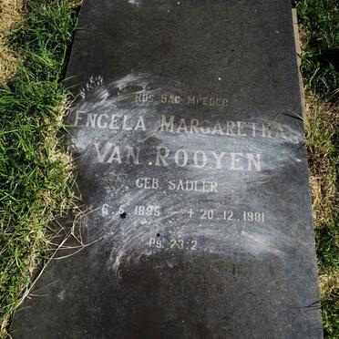 ROOYEN Engela Margaretha, van nee SADLER 1895-1981