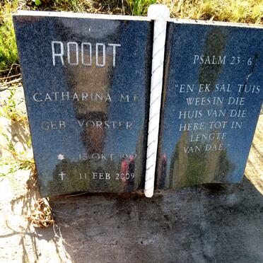 ROODT Catharina M. E. nee VORSTER 1919-2009