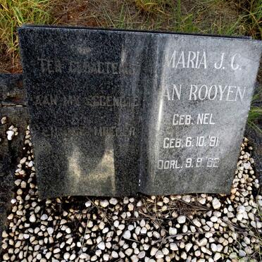 ROOYEN Maria J.C., van nee NEL 1891-1962