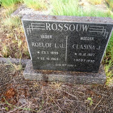 ROSSOUW Roelof L.J. 1899-1963 & Clasina J. 1907-1990