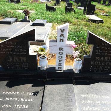 ROOYEN Jan, van 1936-2007 & Maria Koletha 1942-2011