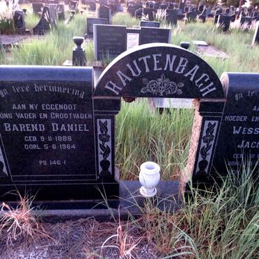 RAUTENBACH Barend Daniel 1888-1964 & Wesselina Jacoba 1904-1991_1