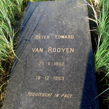 ROOYEN Peter Edward, van 1902-1963