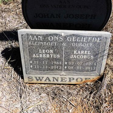 SWANEPOEL Johan Joseph 1951-2001 :: SWANEPOEL Karl Jacobus 1974-2013 ::  SWANEPOEL Leon Albertus 1984-2012 _1