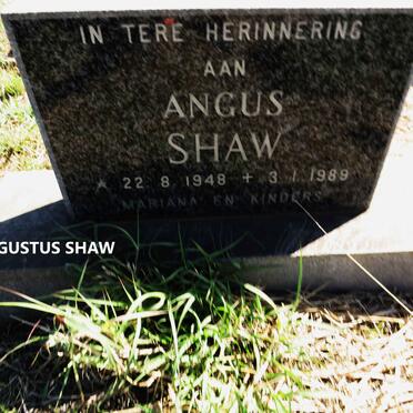 SHAW Angus 1948-1989