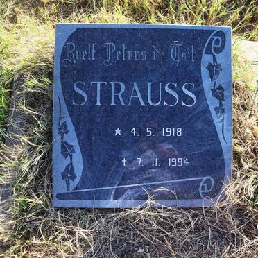 STRAUSS Roelf Petrus du Toit 1918-1994