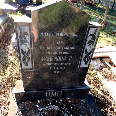 SMIT Barendina G. nee PUTTER 1940-1974