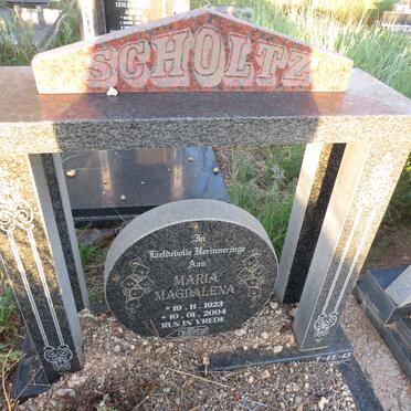 SCHOLTZ Maria Magdalena 1923-2004