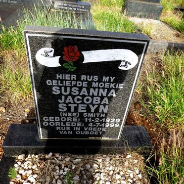 STEYN Susanna Jacoba nee SMITH 1929-1999