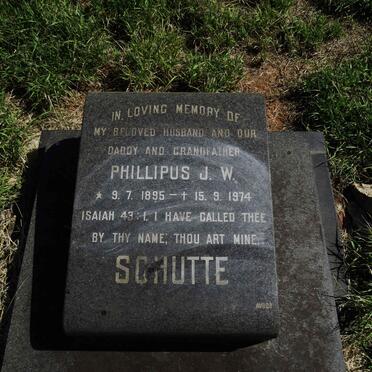 SCHUTTE Phillipus J.W. 1895-1974