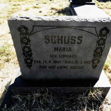 SCHUSS Maria nee LIMBACH 1888-1962