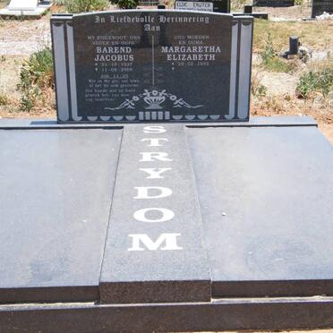 STRYDOM Barend Jacobus 1927-2008 &amp; Margaretha Elizabeth 1933-
