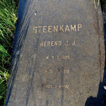 STEENKAMP Berend J.J. 1898-1978