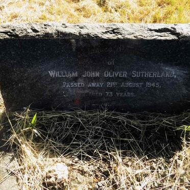 SUTHERLAND William John Oliver -1945