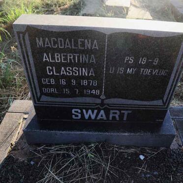 SWART Magdalena Albertina Classina 1878-1948