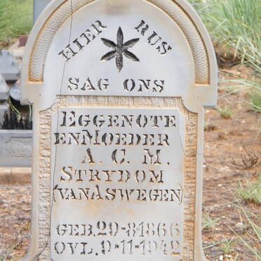 STRYDOM A.C.M. nee VAN ASWEGEN 1866-1942
