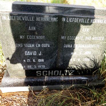 SCHOLTZ David J. 1916-1979 & ? 1927-2004