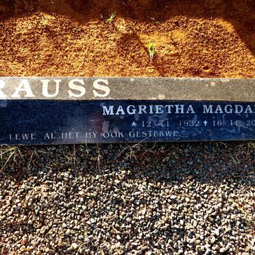 STRAUSS Jacobus Coenradus 1928-1974 & Magrietha Magdalena 1932-2013_2