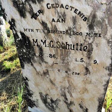SCHUTTE M.M.G. 1886-1919