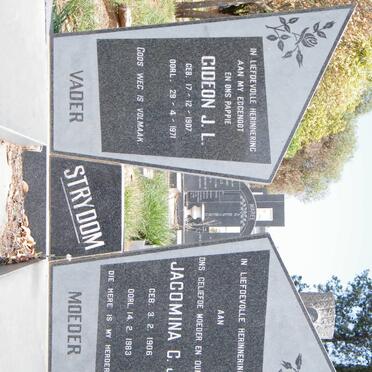 STRYDOM Gideon J.L. 1907-1971 &amp; Jacomina C.J. 1906-1983