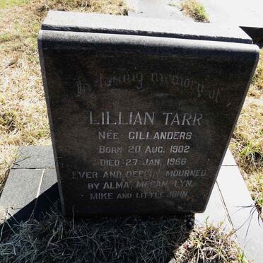 TARR Lillian nee GILLANDERS 1902-1966