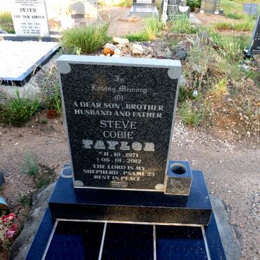 TAYLOR Steve Cobie 1971-2012