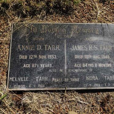 TARR James R.S. -1948 & Annie D. -1953 :: TARR Melville 1898-1966 & Nora 1900-1966