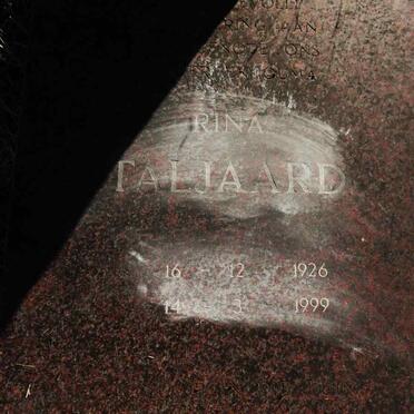 TALJAARD Rina 1926-1999